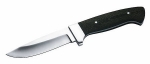 Herbertz G�rtelmesser, Stahl 440 A, Micarta-Schalen, Lederscheide