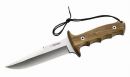 Nieto Bowie-Messer, rostfrei, Olivenholz, Lederscheide, Klinge 15 cm