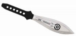 Herbertz schweres Wurfmesser, 21 cm, br�nierter Griff, Nylonscheide