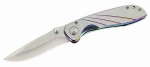 Herbertz Einhandmesser, AISI 420, Ganzstahl, Clip