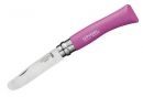 Opinel Kindermesser, rostfrei, Buchenholz, pink