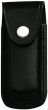 Messer-Etui, schwarzes Leder, eingeschnittene Schlaufe, f�r Messer mit 13 cm Heftl�nge