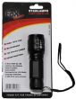 Stablampe 3 Watt LED, Mini, Fokus, schwarz, L�nge: 11 cm