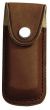 Messer-Etui, braunes Leder, eingeschnittene G�rtelschlaufe, f�r Messer mit 11 cm Heftl�nge
