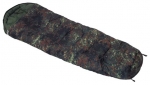 Mumienschlafsack, flecktarn, F�llung 450g/qm Polyester,2-lg
