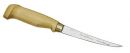 Finnisches Filetiermesser, Klinge 10 cm, Holzgriff, Lederscheide