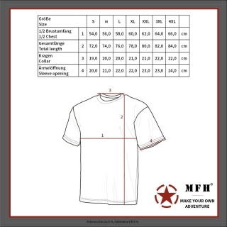 US T-Shirt, halbarm, BW tropentarn, 170 g/m²