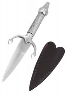 Damendolch, Stahl mit Lederscheide