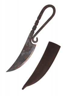 Gebrauchsmesser mit Lederscheide