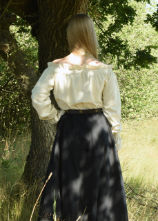 Mittelalter Carmen-Bluse, natur