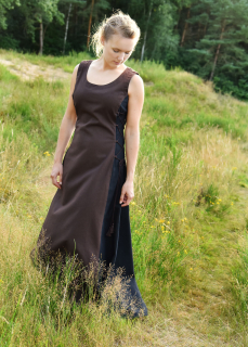 Ärmelloses Überkleid Jarle, Trägerkleid, braun/schwarz