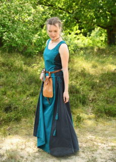 Ärmelloses Überkleid Jarle, Trägerkleid, petrol/dunkelblau