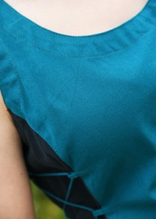 Ärmelloses Überkleid Jarle, Trägerkleid, petrol/dunkelblau