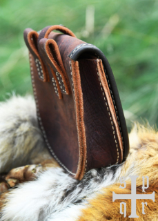 Tarsoly Tasche, Wikinger-Gürteltasche aus Leder