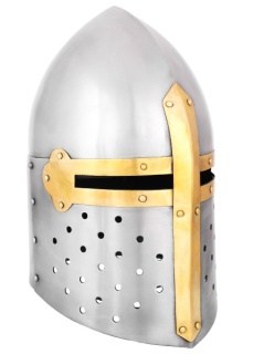 Topfhelm -Sugar Loaf-, ca.1330, 1,6 mm Stahl