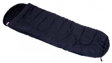 Mumienschlafsack, schwarz, Füllung 450g/qm Polyester, 2lg
