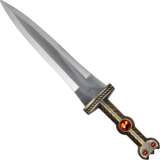 Römerdolch mit Scheide gold