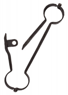 Mittelalterliche Handschellen, handgeschmiedet