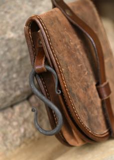 Tasche Sindri aus Fettleder, braun