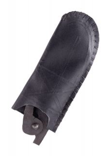 Klappmesser mit Lederhülle, handgeschmiedet