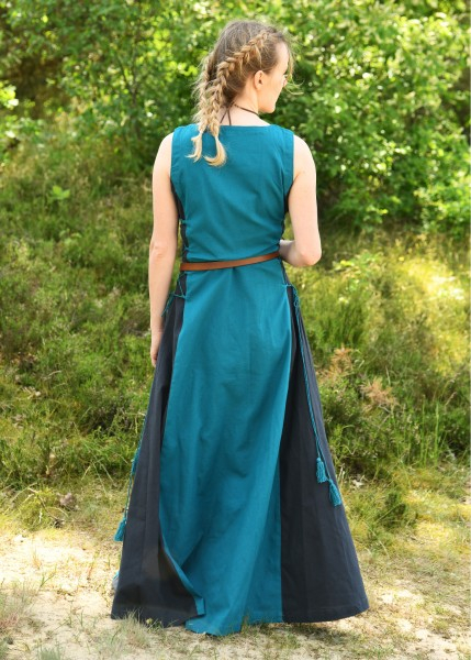 Ärmelloses Überkleid Jarle, Trägerkleid, petrol/dunkelblau