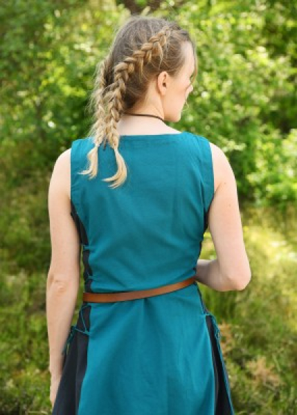 Ärmelloses Überkleid Jarle, Trägerkleid, petrol/dunkelblau