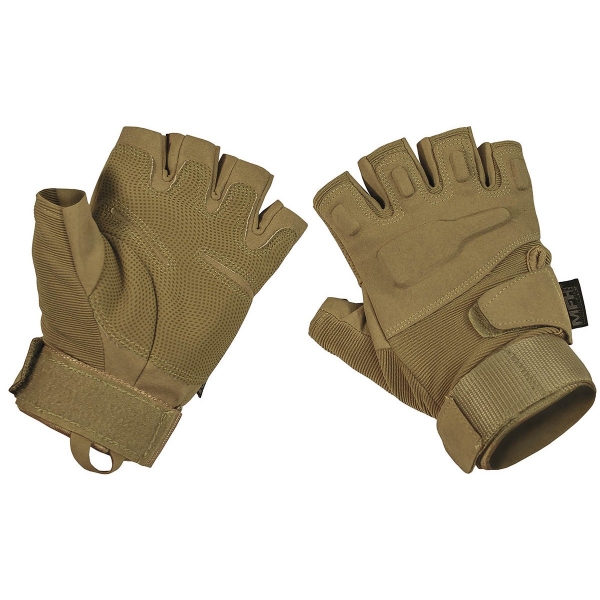 Tactical Handschuhe,"Pro", ohne Finger, coyote tan