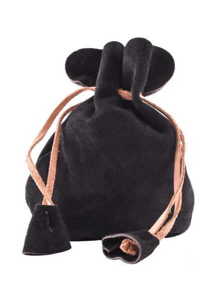 Lederbeutel, Kleiner Geldbeutel aus Wildleder, verschiedene Farben