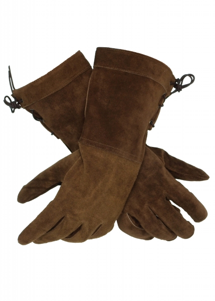 Wildleder-Handschuhe, braun