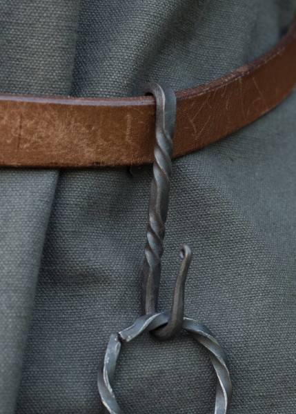 Handgeschmiedeter Gürtelhaken aus Stahl